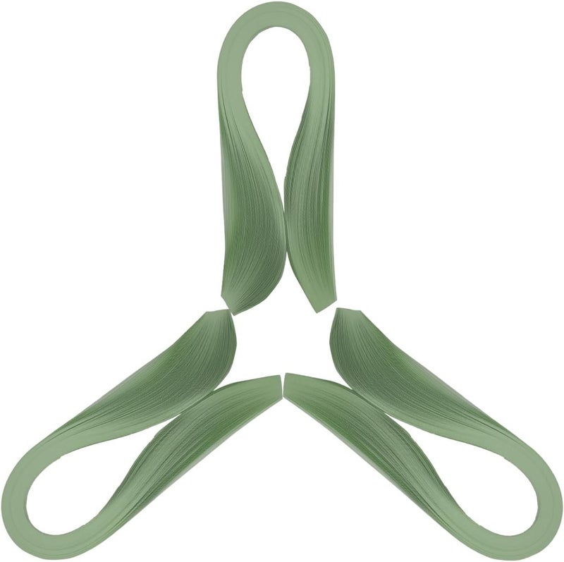 silllule 360Pcs Paper Quilling Strips 3mm (1/8inch) Width 54cm (21inch) Length Strips Quilling Art Paper, Single Color Quilling Strips Paper for Art,Parper Craft Decorating,Paper Hand Craft (Light Green) - Image 1